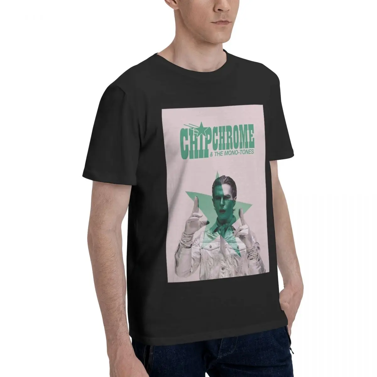 y chromowane t-shirty męskie z czystej bawełny nowość wycięcie pod szyją NBHD sąsiedhood koszulki odzież krótkim rękawem grafika