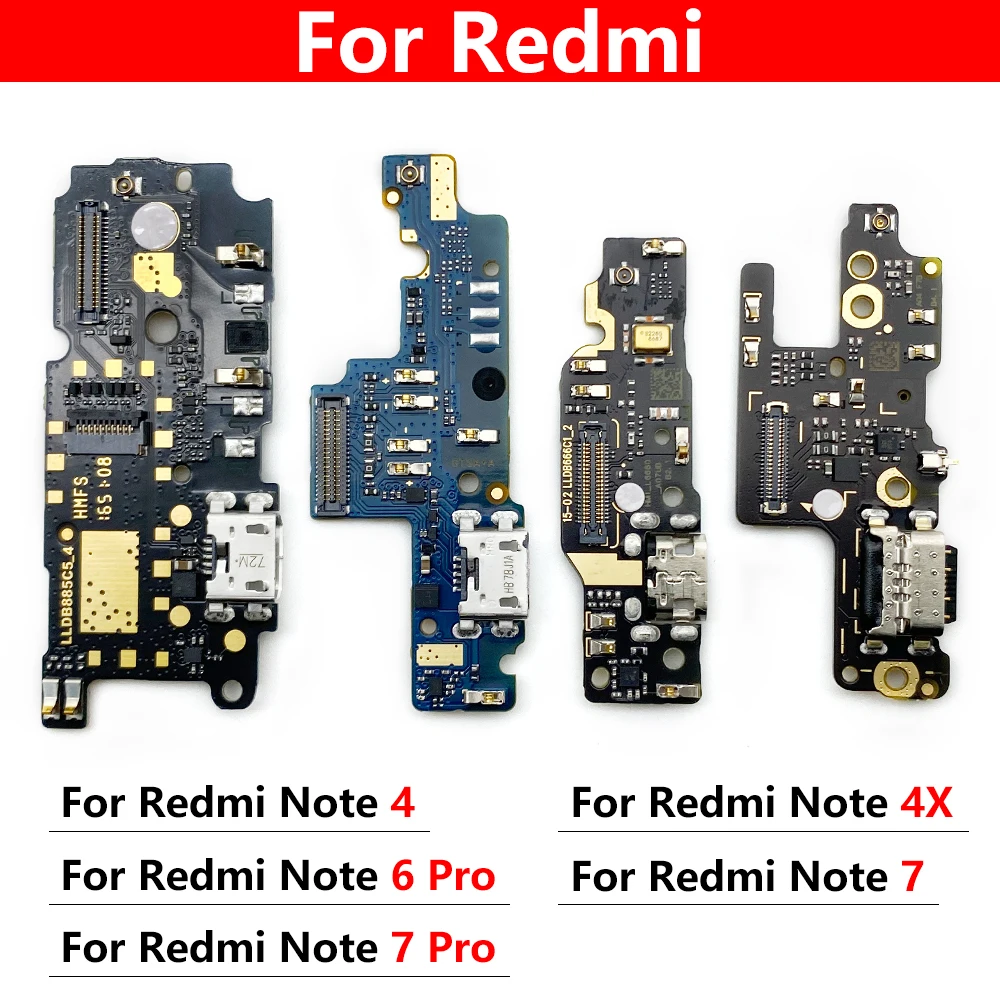 100% Оригинальная док-станция USB гибкий кабель с микрофоном для Redmi Note 5 4 4X 6 7 10 10S 8T 9 9S