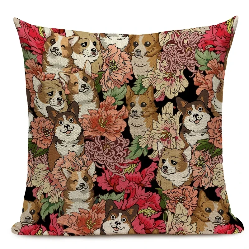 1 шт./компл. мопс собака кошка птица наволочка для сна подушки с животными чехол