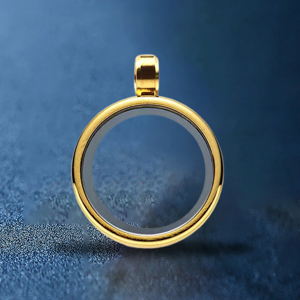 

Photo Charm Necklace Bezels Jewelry Making Locket Pendant Charms Double Sided Necklaces