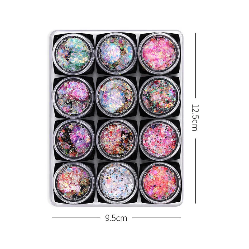 

Макияж для глаз и губ, искусственная кожа, разноцветные нестандартные хлопья, блестки, украшения для ногтевого дизайна, палитра