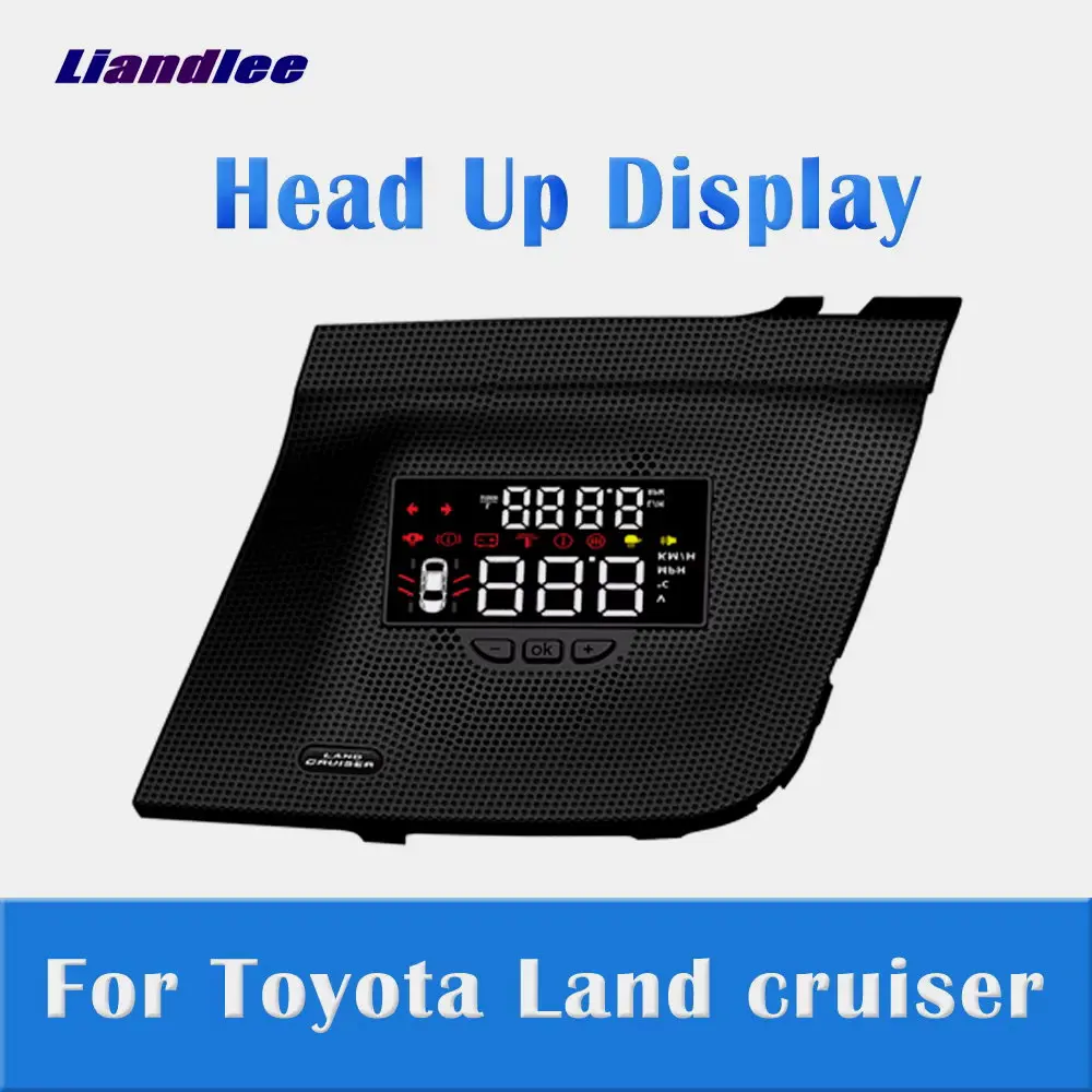 

Автомобильный проекционный дисплей HUD для Toyota Land Cruiser J200 V8 2010-2021, проектор на лобовом стекле, сигнализация, автоаксессуары