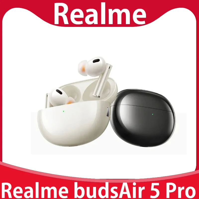 

realme Buds Air 5 Pro True Wireless Earphone 50dB Active Noise Cancelling LDAC Bluetooth 5.3 Wireless Headphone HiFi Quality