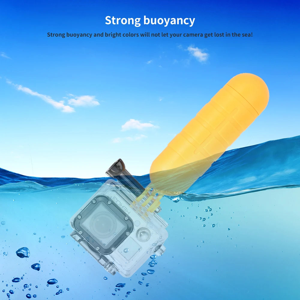 HONGDAK для Go Pro Hero 10 9 8 7 6 поплавок плавающий ручной захват с винтом Xiaomi Yi SJCAM h9r ручка