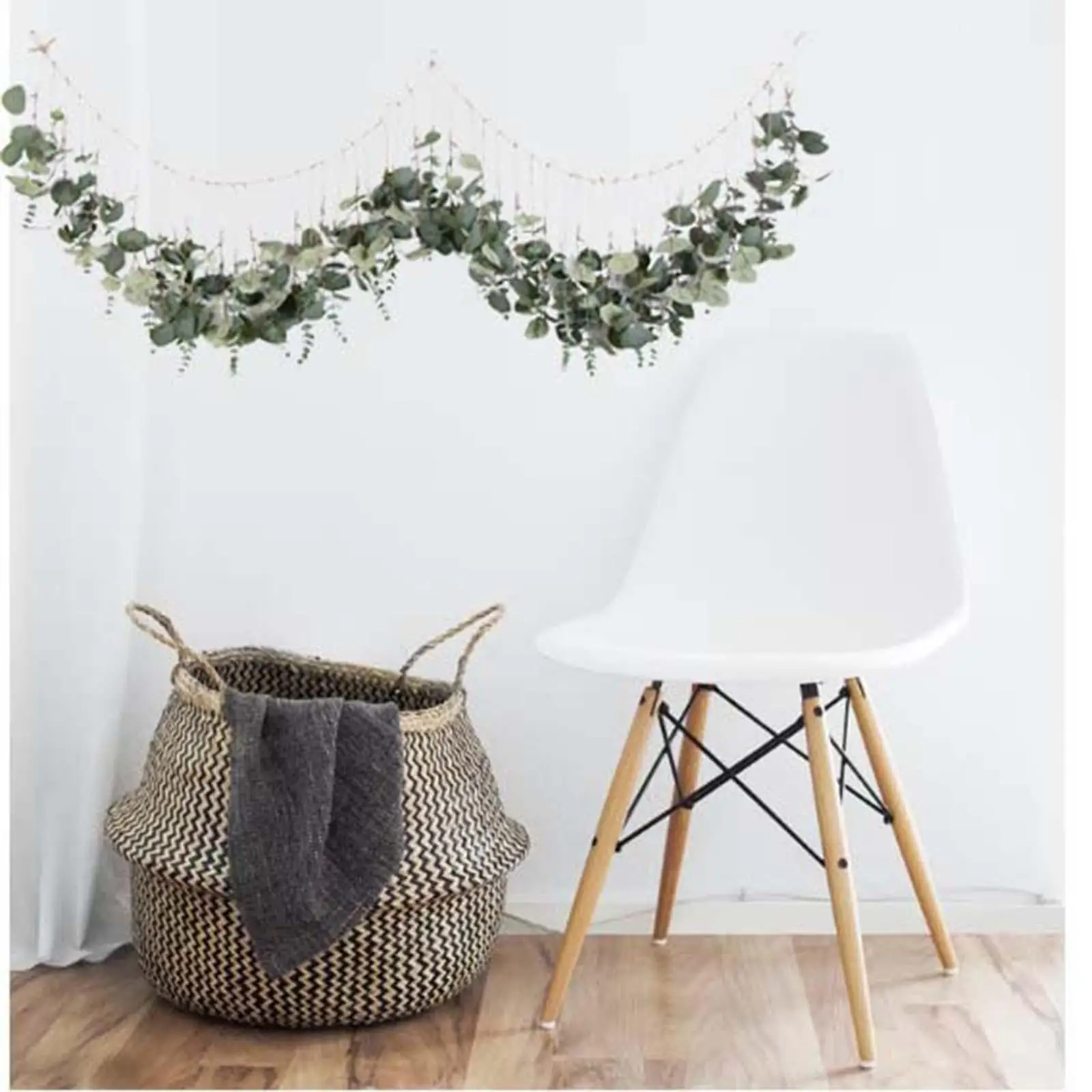 

Faux Eucalyptus Wall Hanging Decor Cute Boho for Nursery Wedding Yard Kitchen Garden