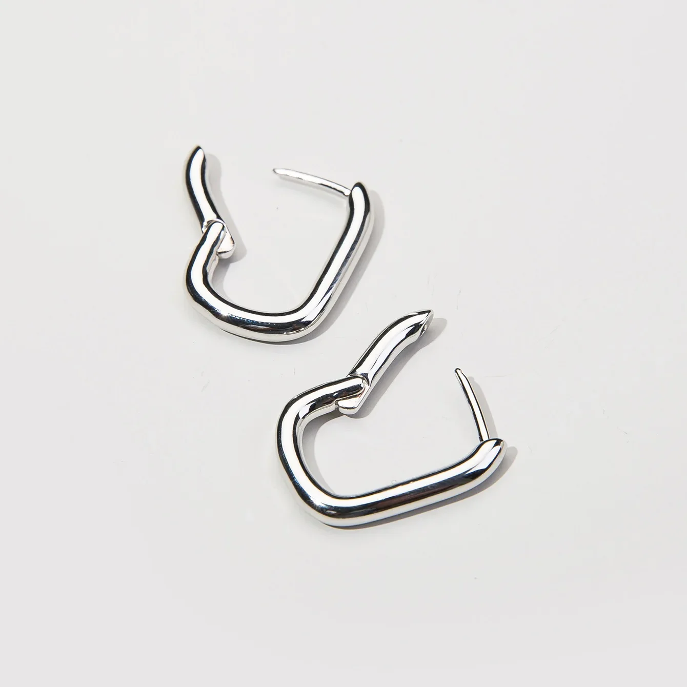 Модные U-образные серьги простой овальной формы женские элегантные уникальные