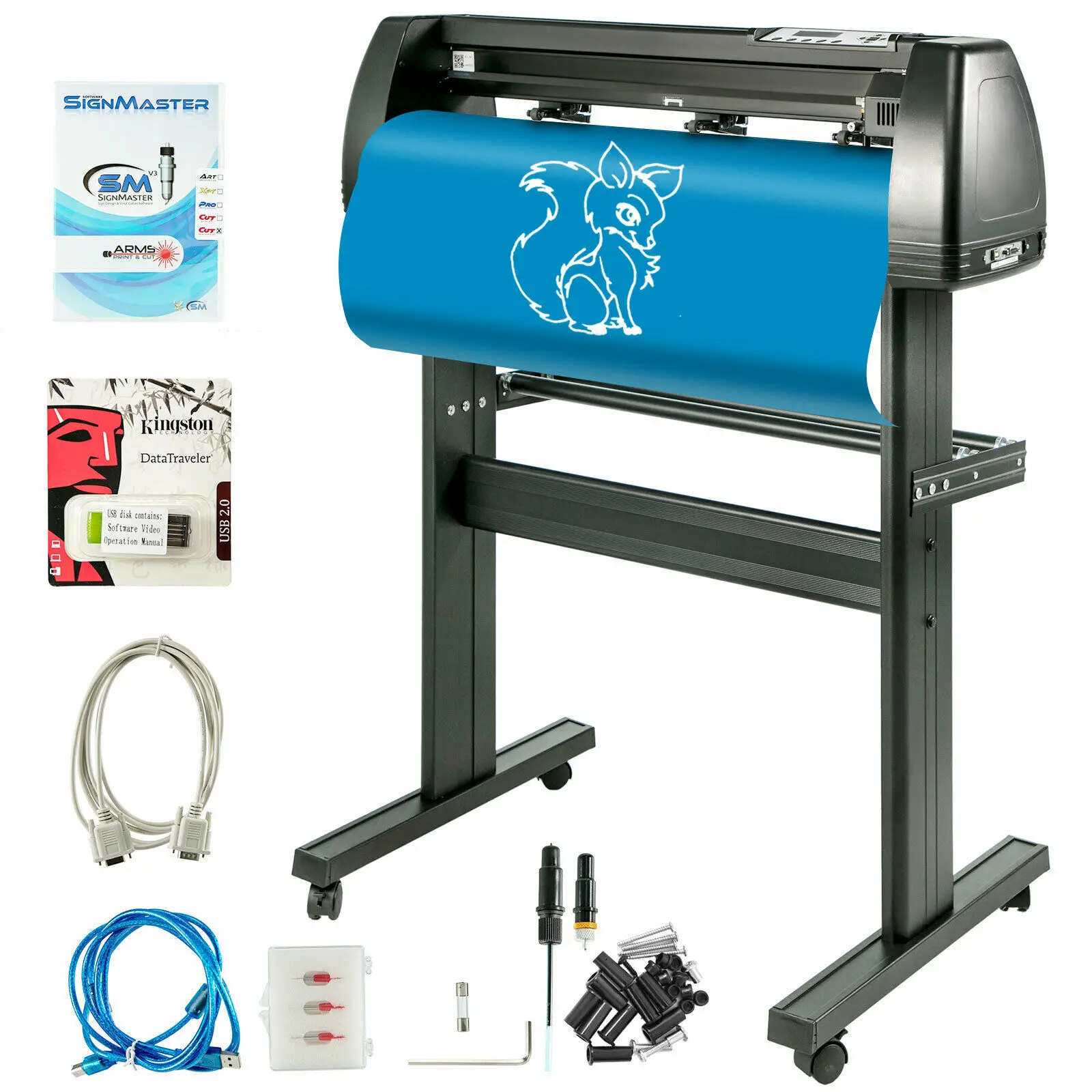 

Cutter Plotter Cutting 28" Sign Sticker Making Signmaster Backlight USB