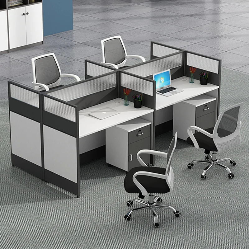 

Стол для персонала, комбинация столов и стульев, простой современный экран с отделениями для карт для 2 человек, 4 человека и 6 человек, сидя