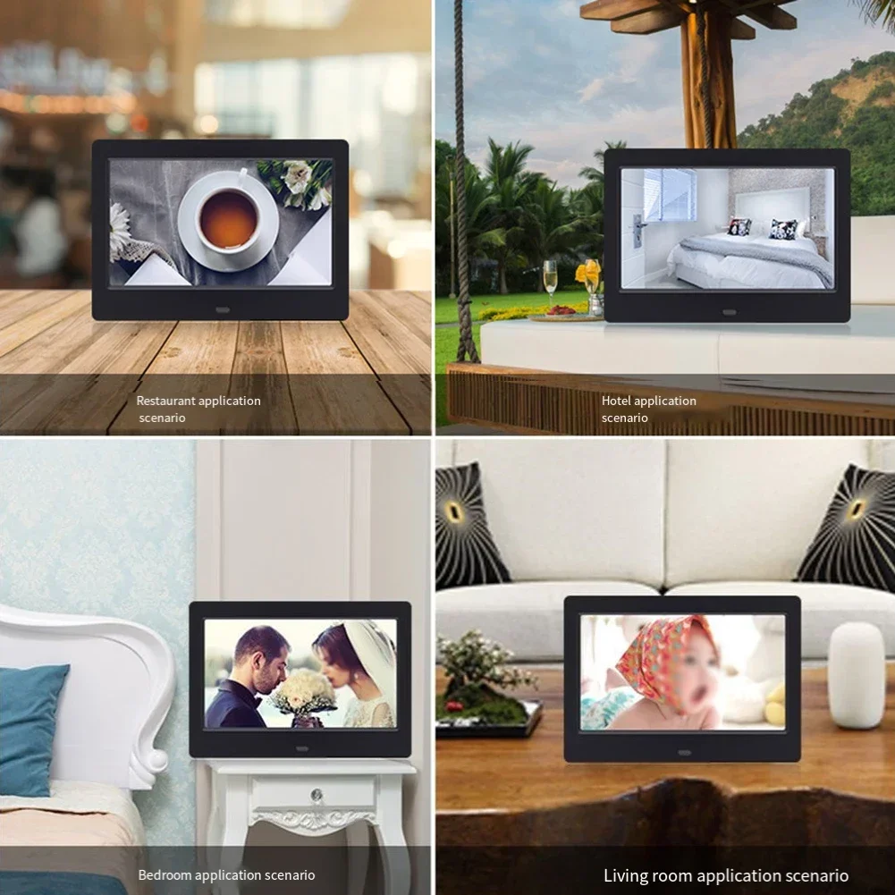 7-дюймовая цифровая фоторамка IPS полноэкранный фотоальбом 1280*800 Календарь