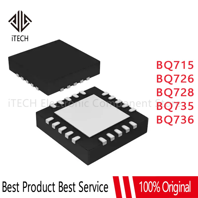 

5pcs 100% New BQ715 BQ726 BQ728 BQ735 BQ736 BQ24715 BQ24726 BQ24728 BQ24735 BQ24736 QFN Chipset