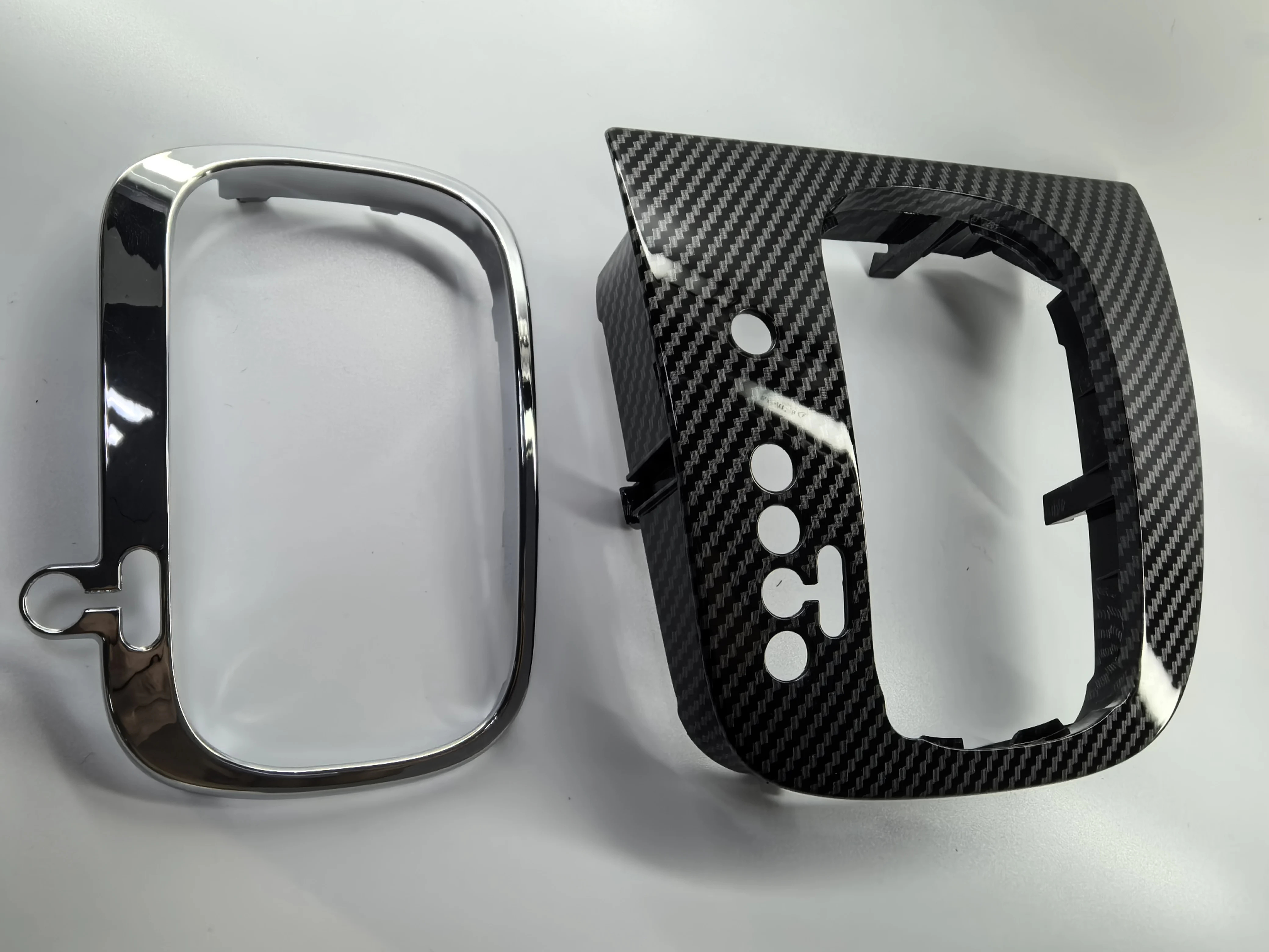 

Левая ручка переключения передач DSG, базовая панель из углеродного волокна для VW MK5 Golf GTI/R32, MK5 Jetta GLI, MK6 Golf GTI/R, Scirocco MK3