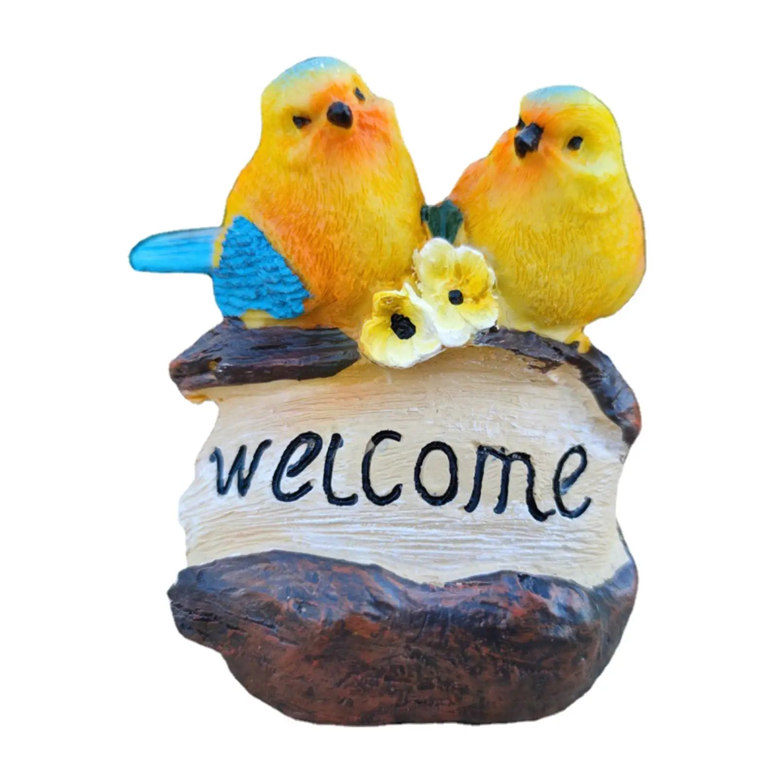 

Миниатюрная садовая птица, статуэтка, искусственная птица, декоративные статуэтки, искусственное украшение для газона, патио, украшение дл...