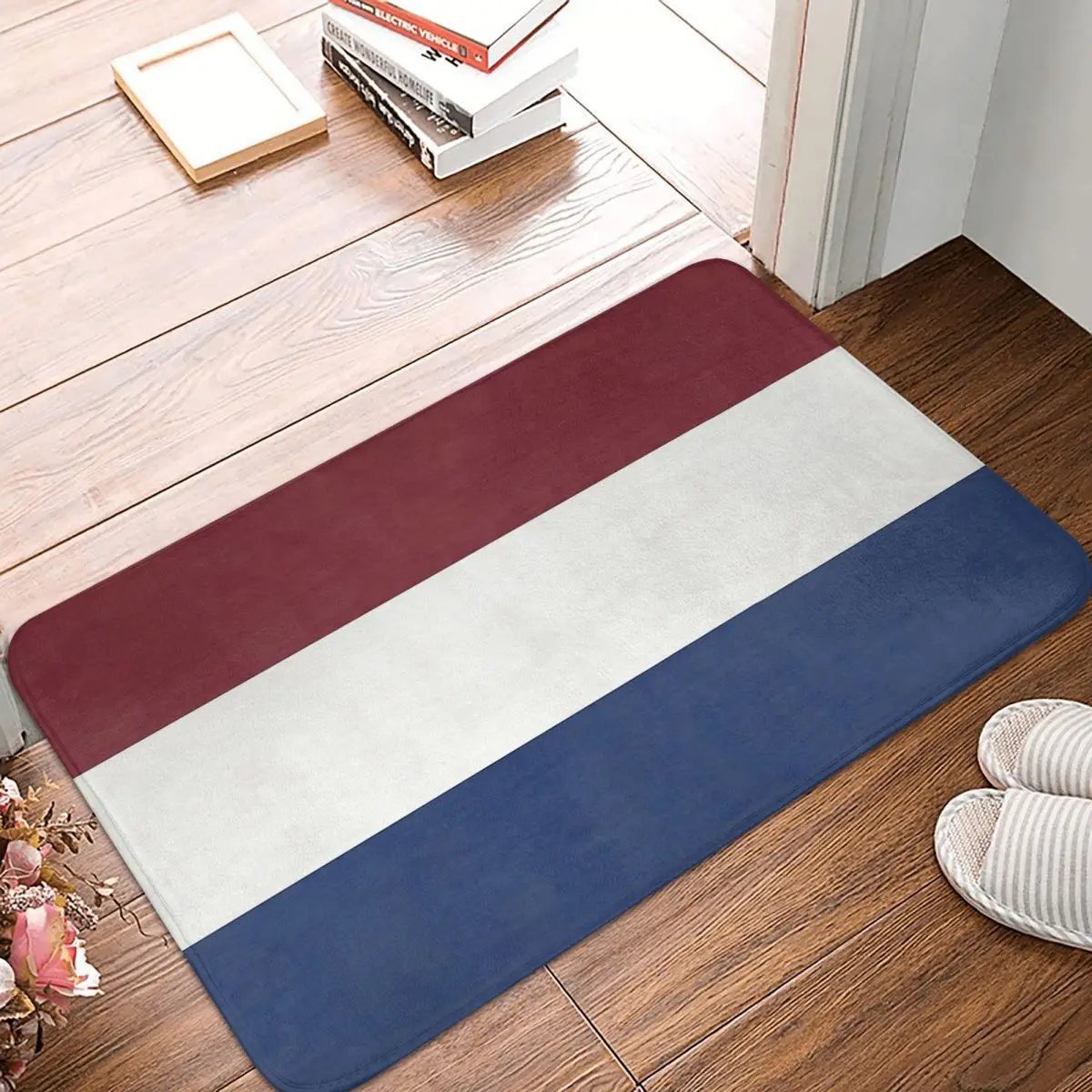 

Non-slip Doormat Netherlands Flag Bath Kitchen Mat Outdoor Carpet Home Pattern Decor