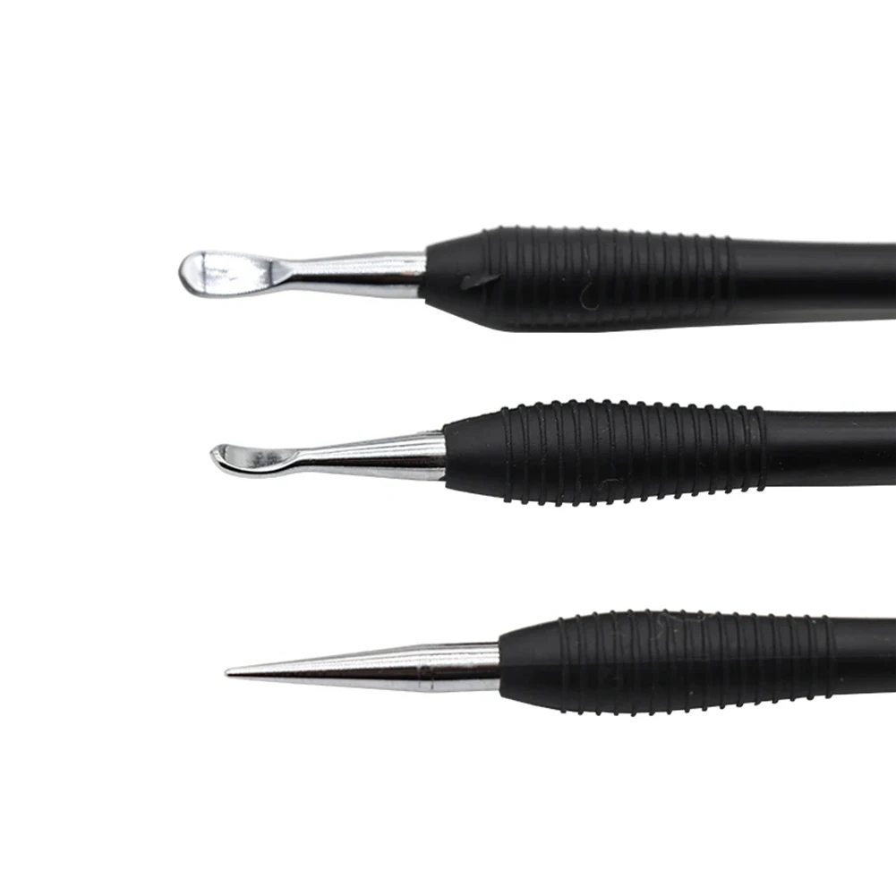 

New Arrival Modeling Tools Leathercraft Tools 15.2cm 3pcs/set Black Carving Tool Leathercraft Modeling Tool Set