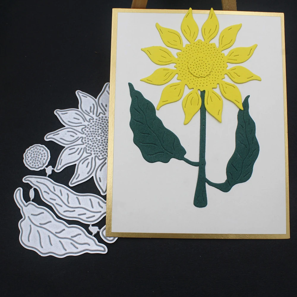 

1Pc Flower Sunflower Metal Cutting Dies Stencil Embossing Die Cutters for Scrapbooking DIY Craft Cards New Stamps and Dies Sets