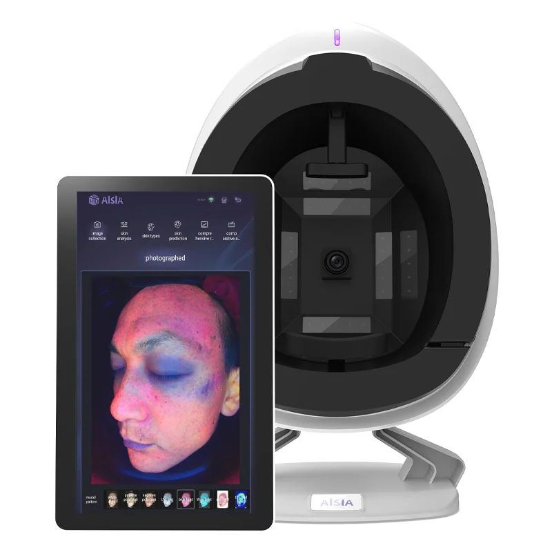 AISIA Magic Mirror 3D AI Анализатор кожи Сканер лица 8-спектр Комплексный тестер задач