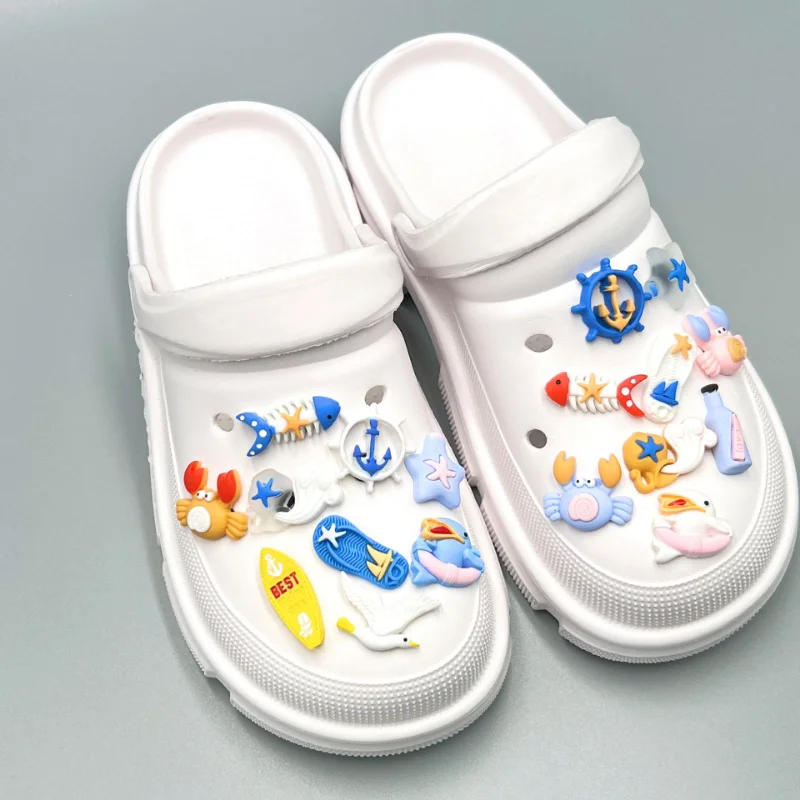 Hot Sales 16 Sets Jewelry,Animal Pvc Shoes Charms Accessories Colourful Elegant Fashion Luxury Clogs Shoe Buckle Decorations