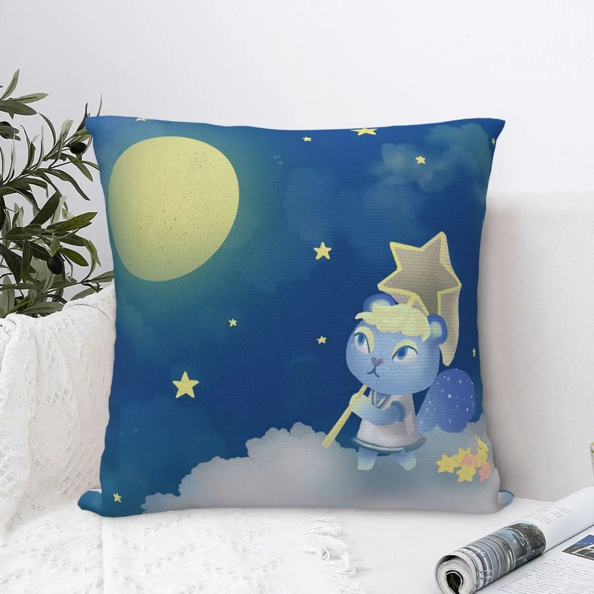 

Night Cojines Animal Crossing: New Horizons Throw Pillow Case Cushion Covers Home Sofa Chair Decorative Backpack
