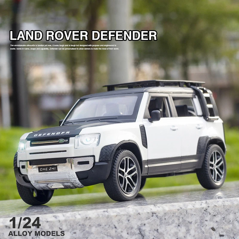 Новинка 1:24 Land Rover Defender SUV игрушечный автомобиль из сплава литой и модель
