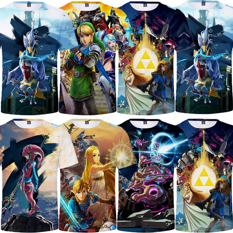

New Game Tears of The Kingdom T-shirts Men Unisex Crewneck Short Sleeve Tee Women Cotton T-shirt Harajuku Couple Clothes 2023