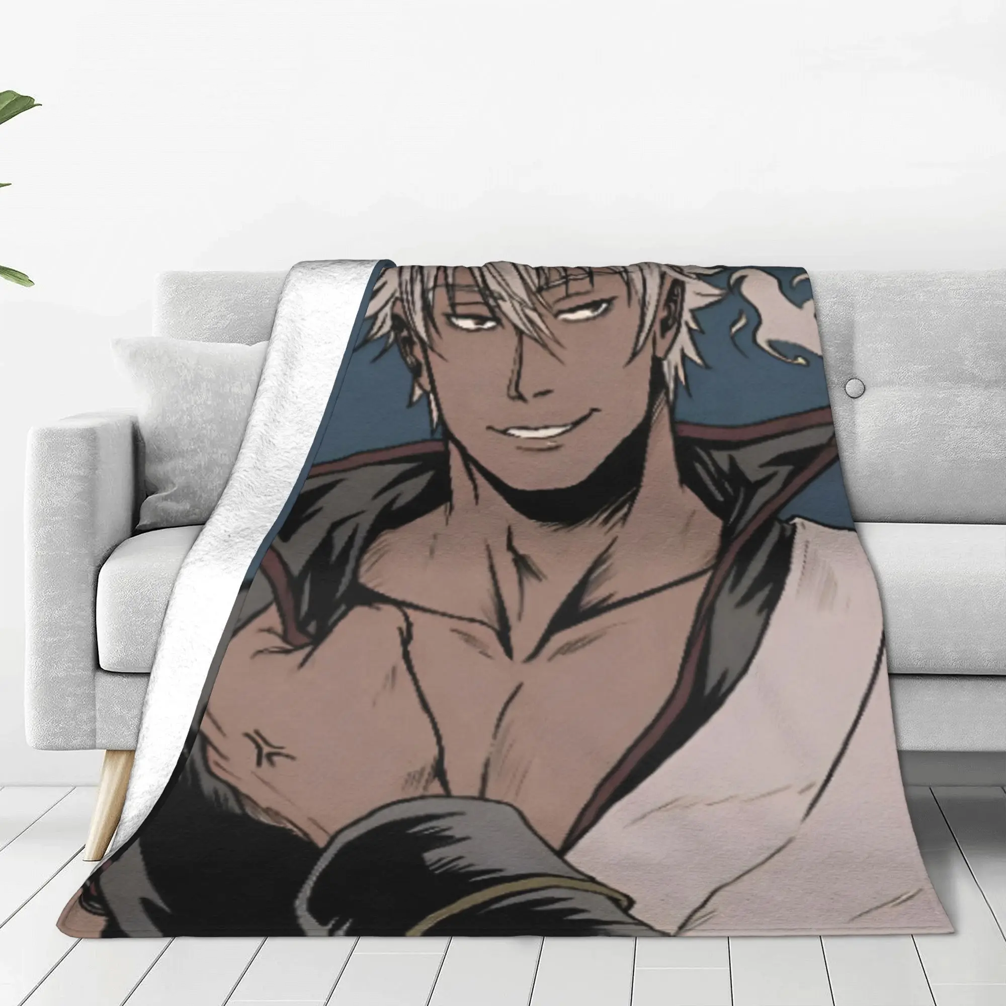 Gintama натяжение Gintoki See одеяло флисовые теплые Пледы для самолета путешествия