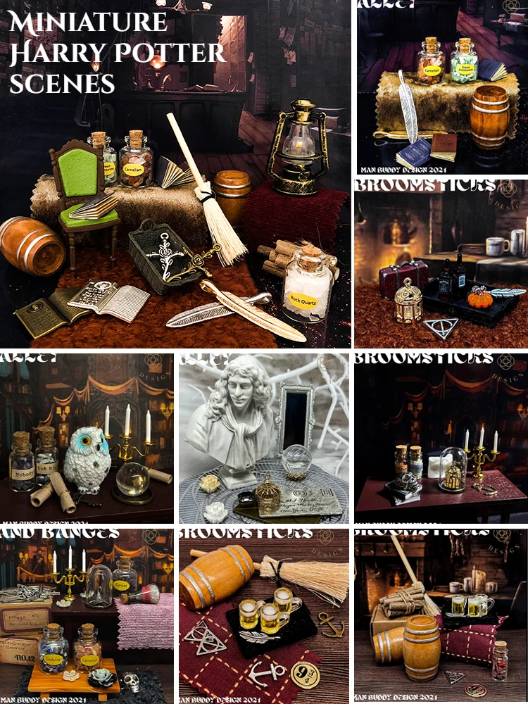 

Miniature Magic Theme Scene Accessories Props Harry Potter Theme Scene Decorations Magic School Scene Decoration Baby Gift