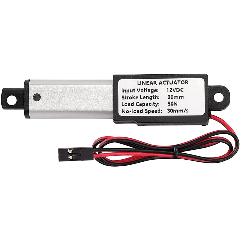 12 В миниатюрный линейный Электрический привод скорость 30 мм/секция матовый