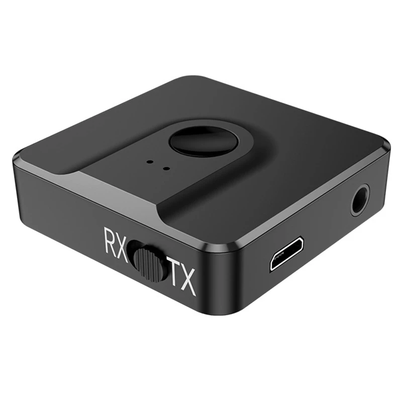 

Bluetooth 5.0 Receiver Transmitter 2 In 1 Audio 3.5Mm Aux Wireless Adapter For Headphones/Car/Home Stereo Device