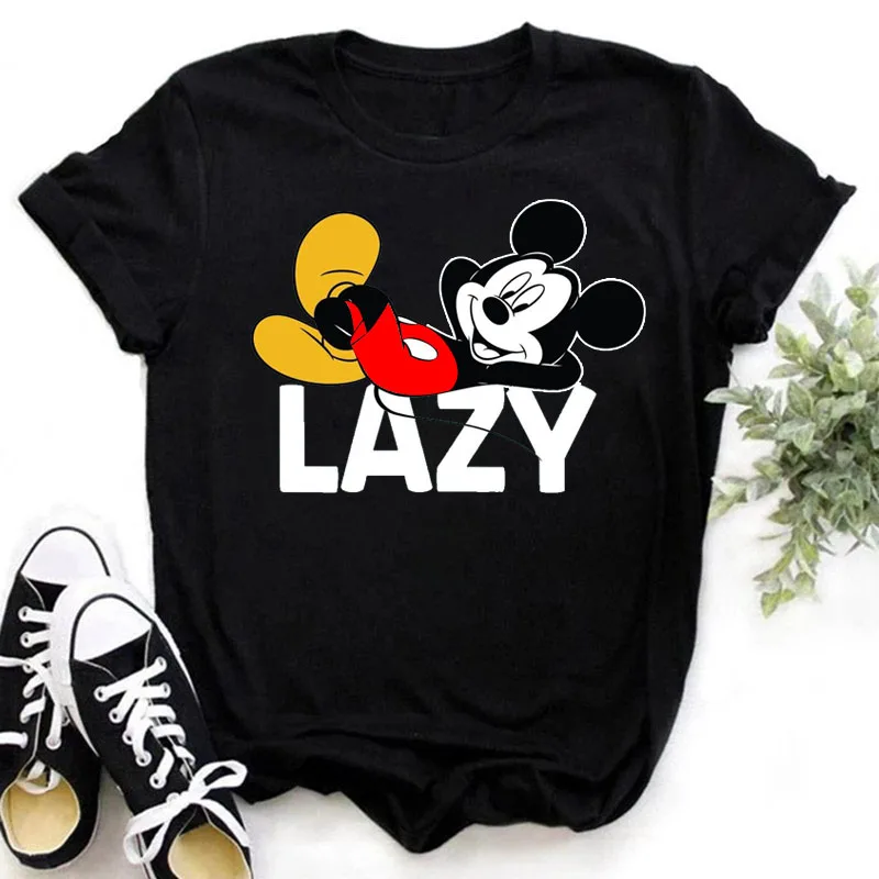 

Cute Mickey Harajuku Casual Fashion Top Women O-Neck Top New Mickey Women T-Shirt