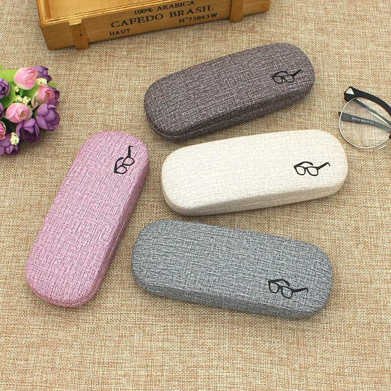 

Retro Myopia Glasses Case Iron Portable Compression Resistant Eyewear Student Unisex Simple Glasses Storage Eyewear Protection