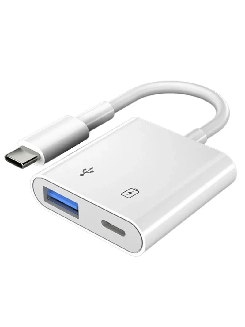 2 в 1 двойной USB-разветвитель DAC адаптер быстрой зарядки Type-C источник питания USB 3 0