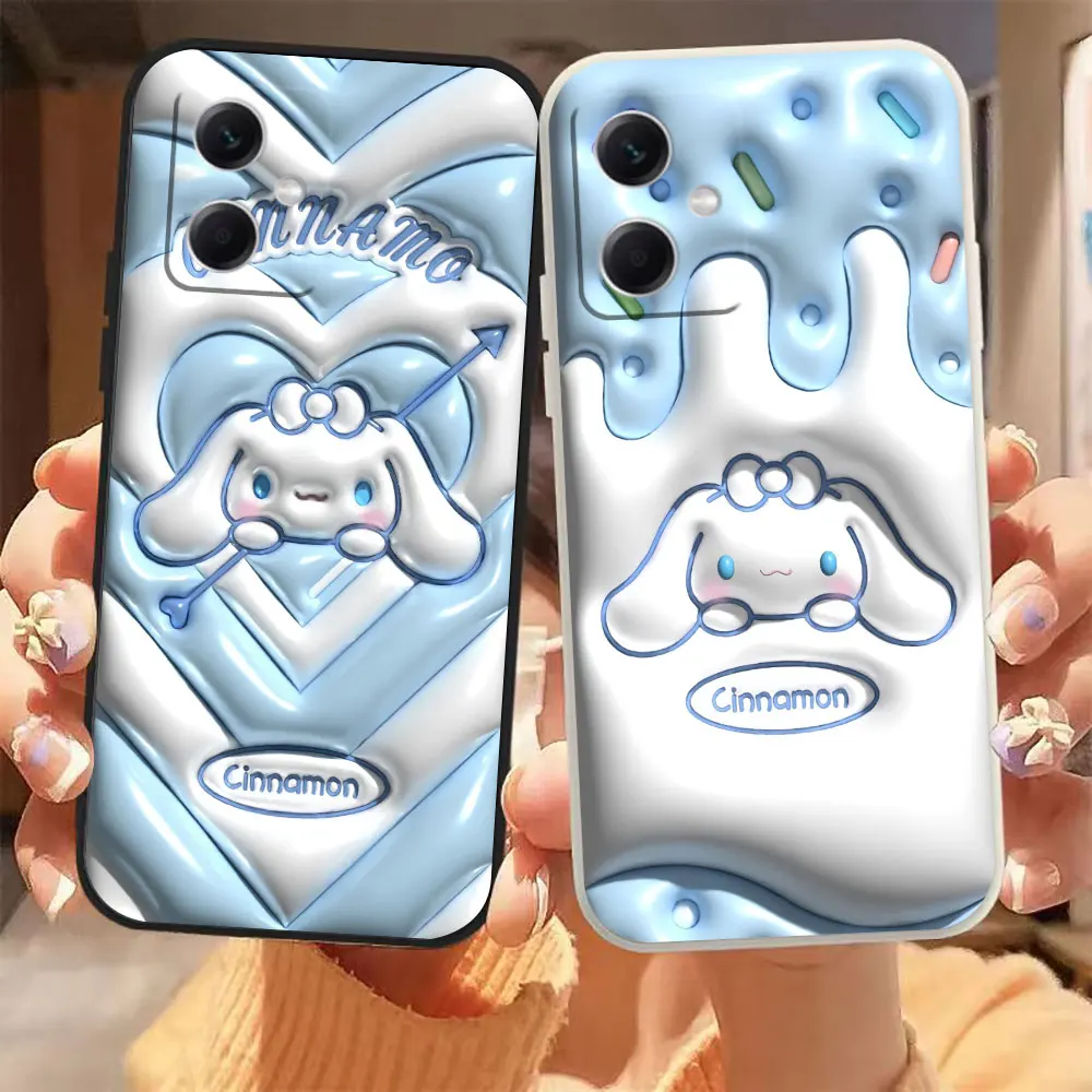 

Funny Mascot C-Cinnamoroll Phone Case For Redmi Note 12 11 11T 11R 11E 11S 10 9 9S 8 7 7S PRO PLUS 4G 5G Colour Liquid Case Capa