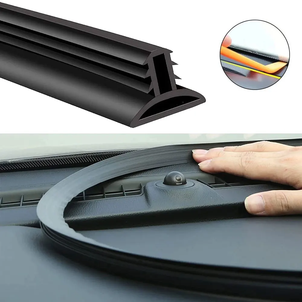 

1.6Meter Car Dashboard Edges Seal Strip Auto Rubber U Type Auto Sealing Noise Insulation Weatherstrip Accesorios Para Auto