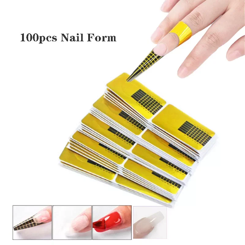 

Art Tools Nail Extension UV Gel Tips Extension Nail Form Stickers for Gel Acrylic Nail Tips Extension Acrylic Curve