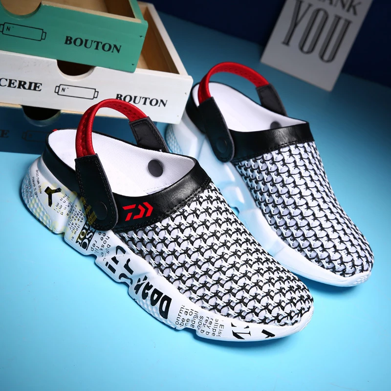 

Summer Breathable Fishing Shoes Mens Beach Sandals Sports Cushion Slippers Water Shoes Lightweight Fishing Wading Shoes