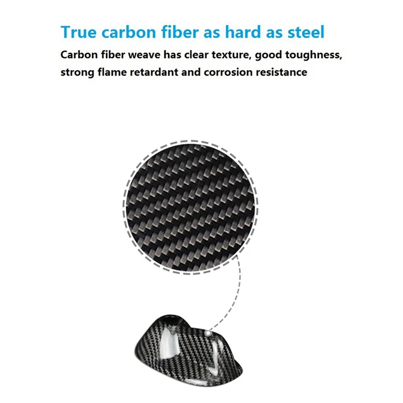 Крыша из настоящего углеродного волокна Акулий плавник Крышка антенны