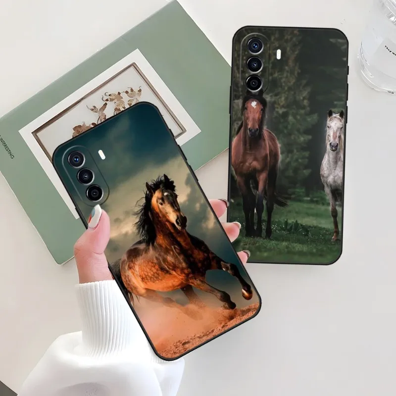 

Running Horse Phone Case For Huawei Mate 30 20 40 10 20X 40E Nova 8 9 10 Y70 I SE Pro Plus SE Y7P Cover