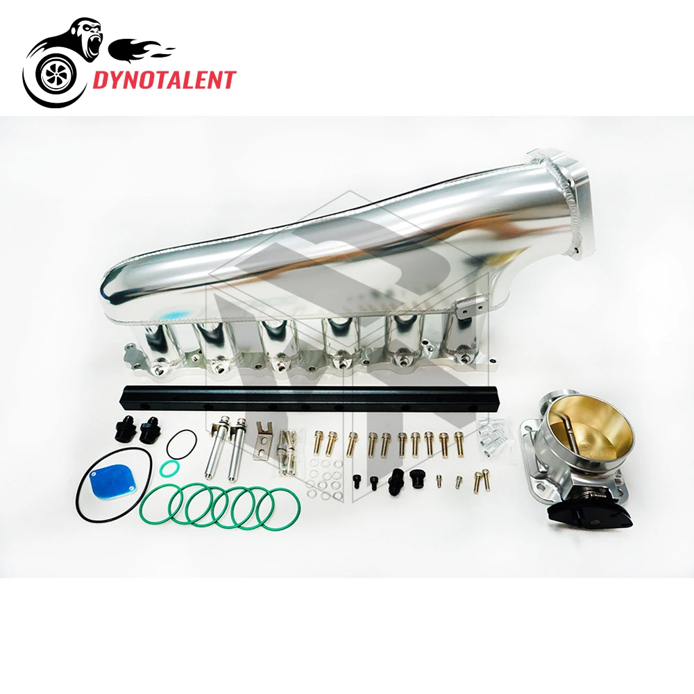 

DYN RACING 2JZGE 2JZ GE высокопоточный Впускной набор коллектора W/ 90 мм корпус дроссельной заслонки и топливная направляющая