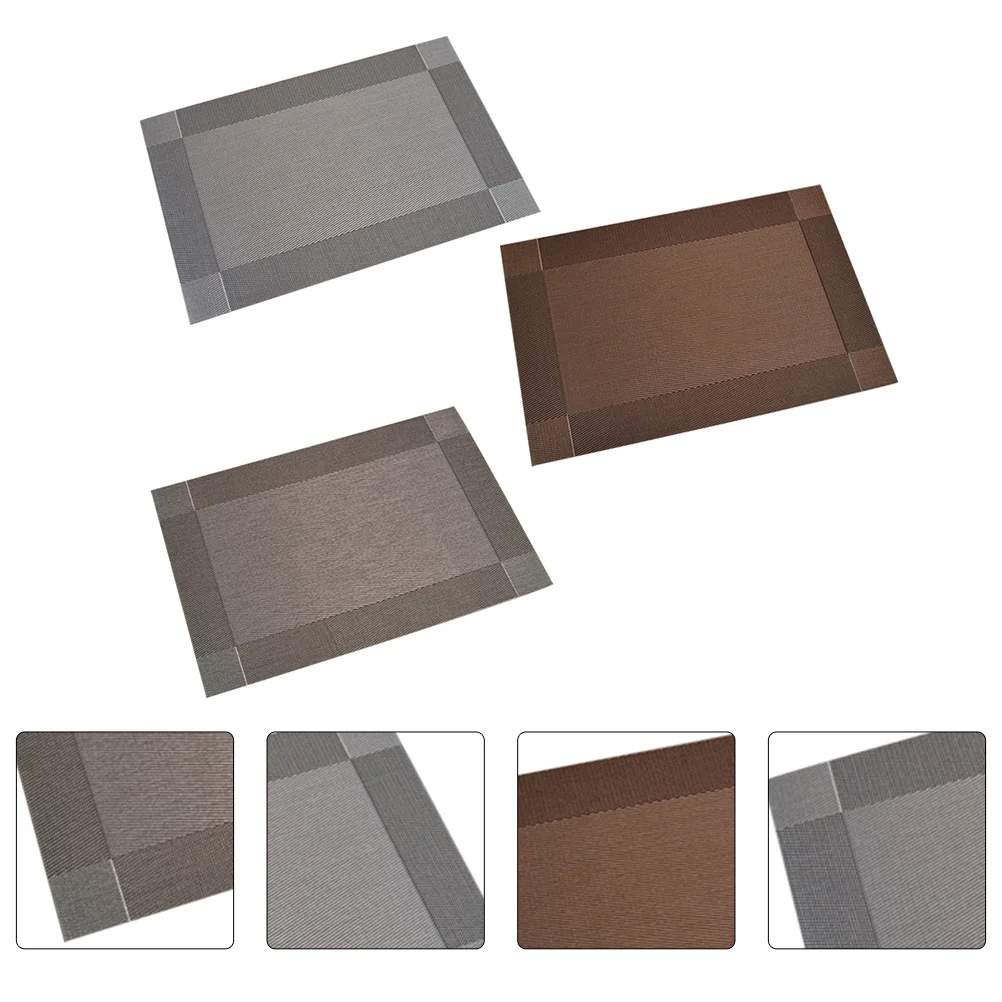 

3Pcs Placemats Portable Pretty Stylish Placemats for Restaurant
