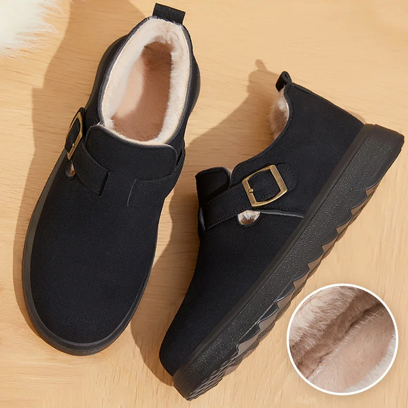 Утолщенная теплая обувь Boken повседневная короткая удобная женская зимняя новая