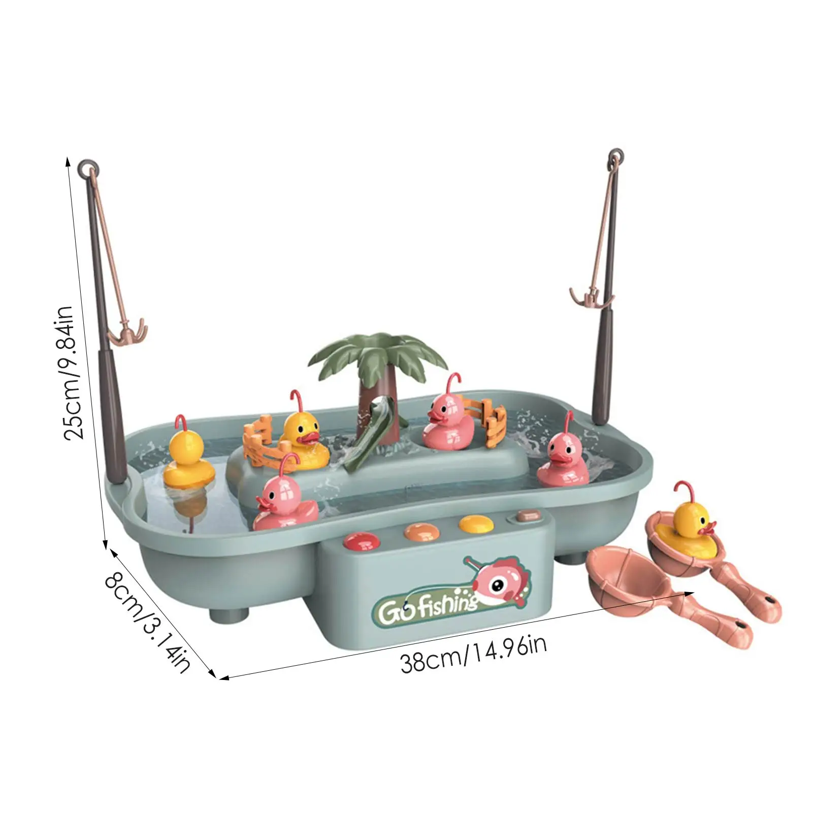 Детская игрушка для рыбалки магнитные игрушки Музыкальный Электрический набор