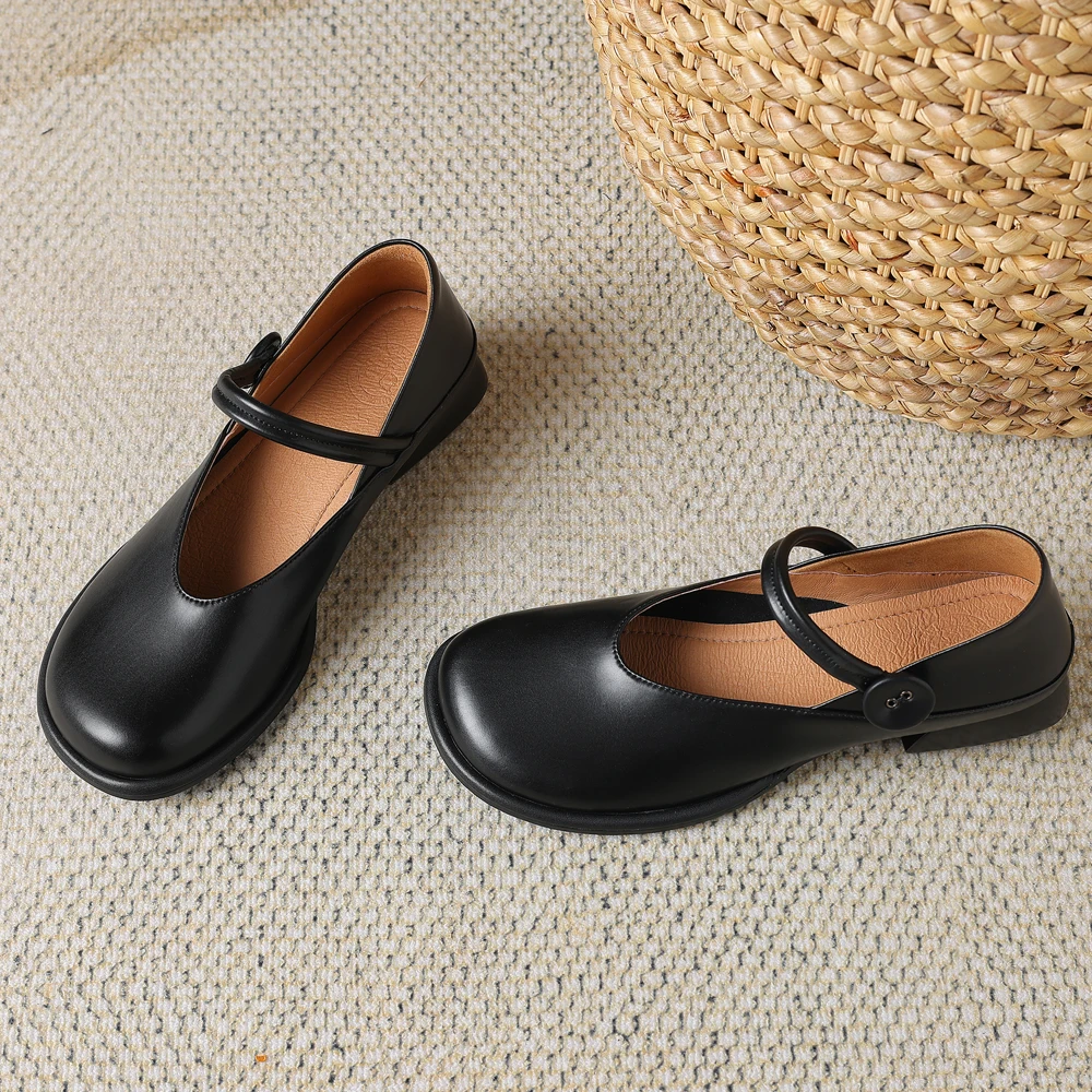 2024 Новинкавесна-летостильные женские туфли лодочки из натуральной кожи женская