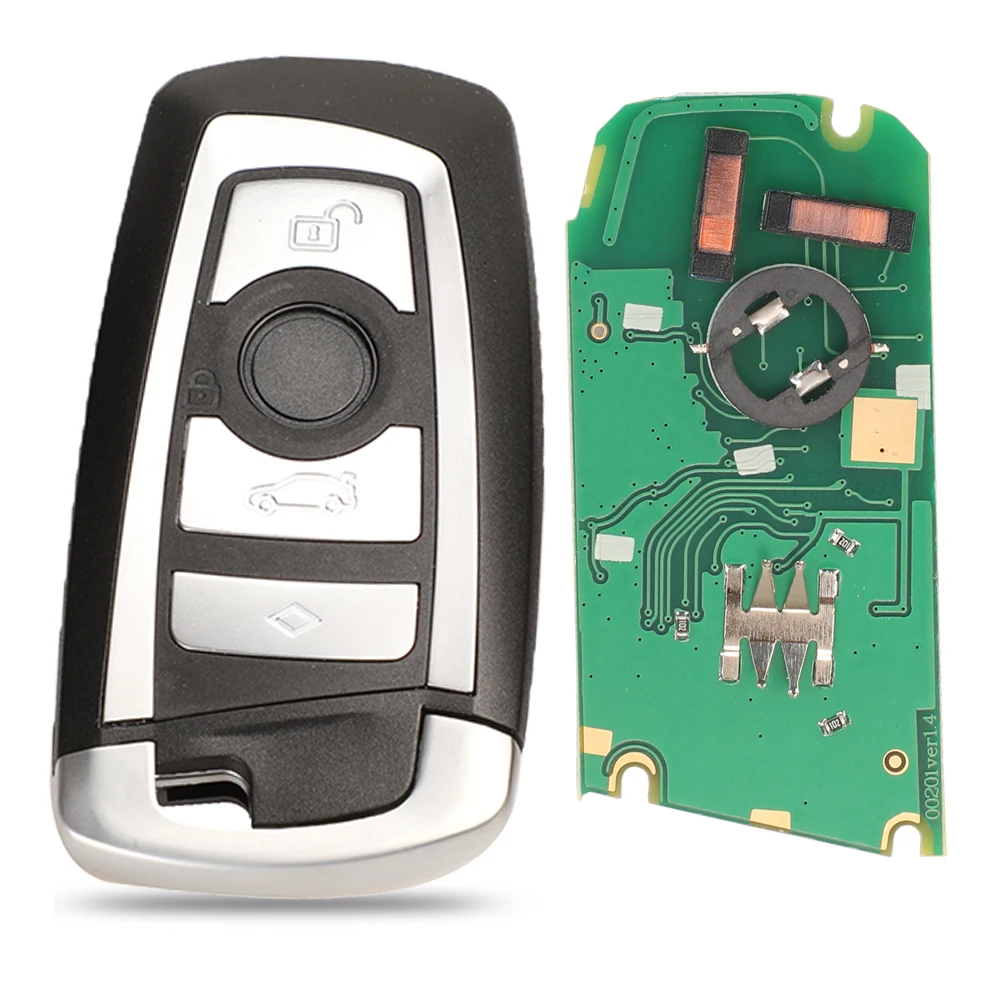 

Умный дистанционный ключ jingyuqin 315/433/868 МГц, KeylessGo для BMW 3 5 7 серии 2009-2016, система CAS4 F, брелок KR55WK49863 pcf7945