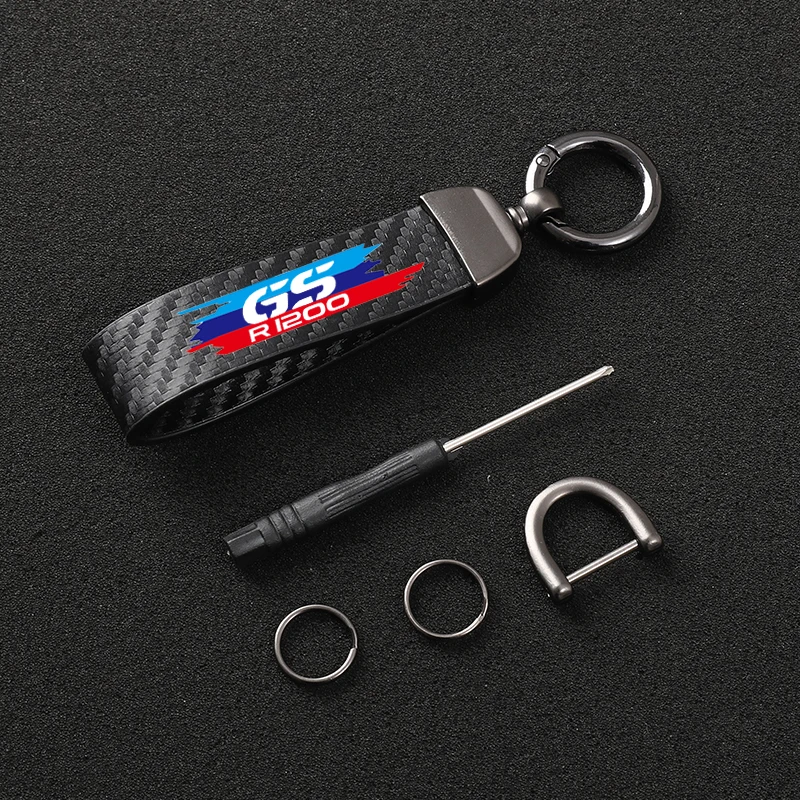 

High-Grade Leather Motorcycle keychain Horseshoe Buckle Jewelry for BMW R 1200 R1200 R1200GS R 1200GS GS ADV Adventure