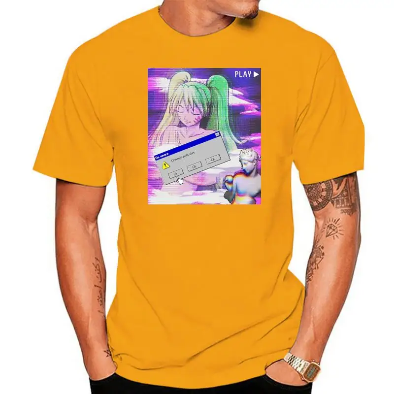 

Эстетика VAPORWAVE футболка в японском стиле аниме