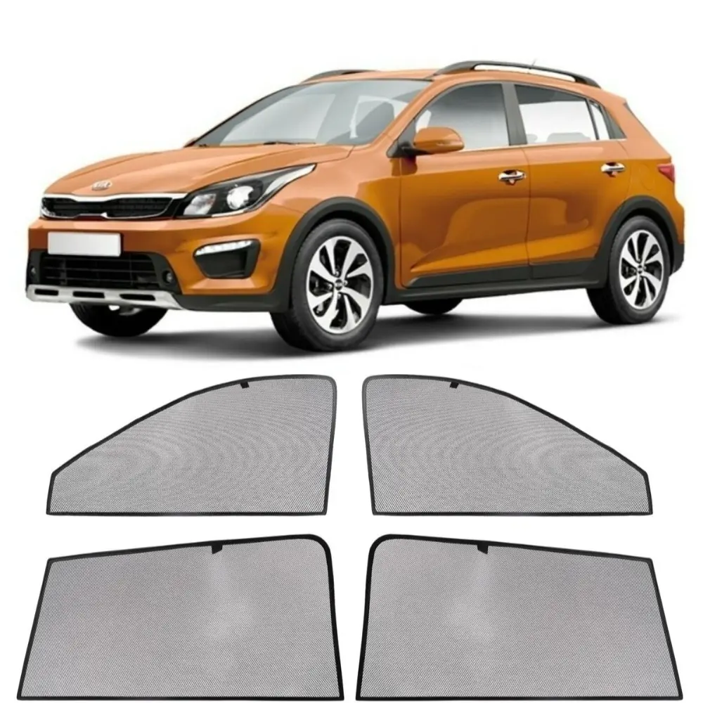 Каркасные магнитные шторки Cobra Tuning на окна автомобиля Kia Rio X-Line Hb 5 door 2017-н.в.