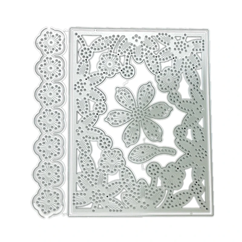 

Flower Cutting Dies Embossing Die Cuts Stencil 5.3 x 5.6 Inch for Card Making