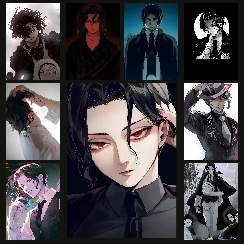 Demon Slayer аниме Muzan Sama плакат самоклеящаяся художественная водостойкая бумажная