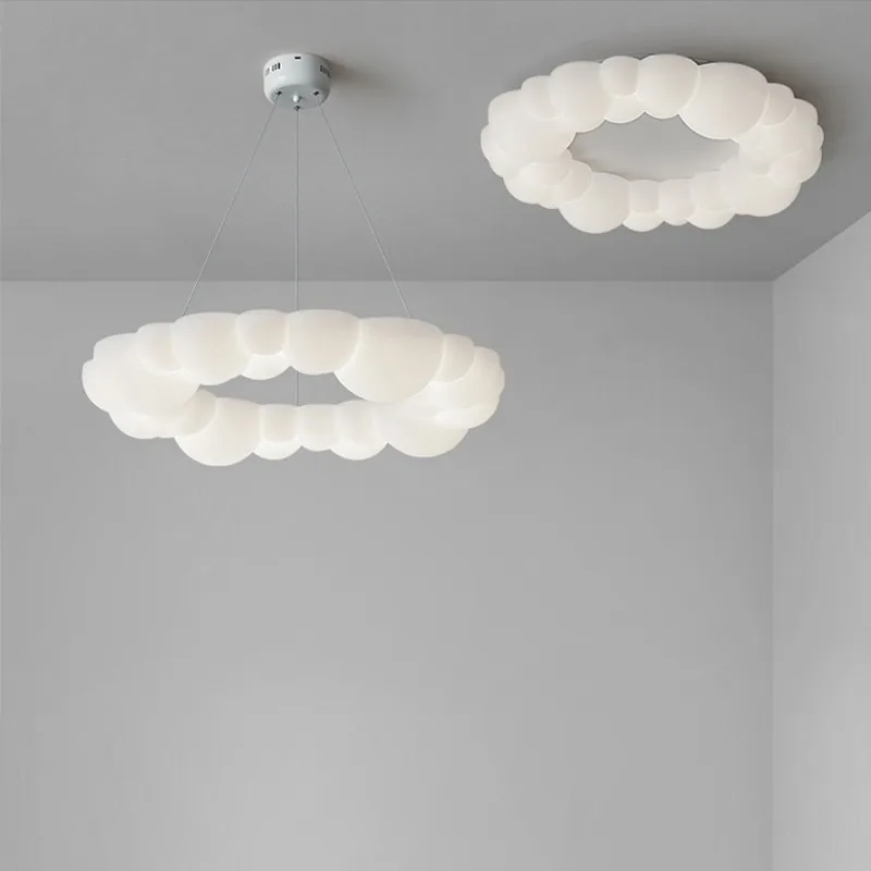 

Nordic Cloud Chandelier Modern round bubble Pendant Lamp for Bedroom Living Room Shop office Decor Kids Room Designer lamp