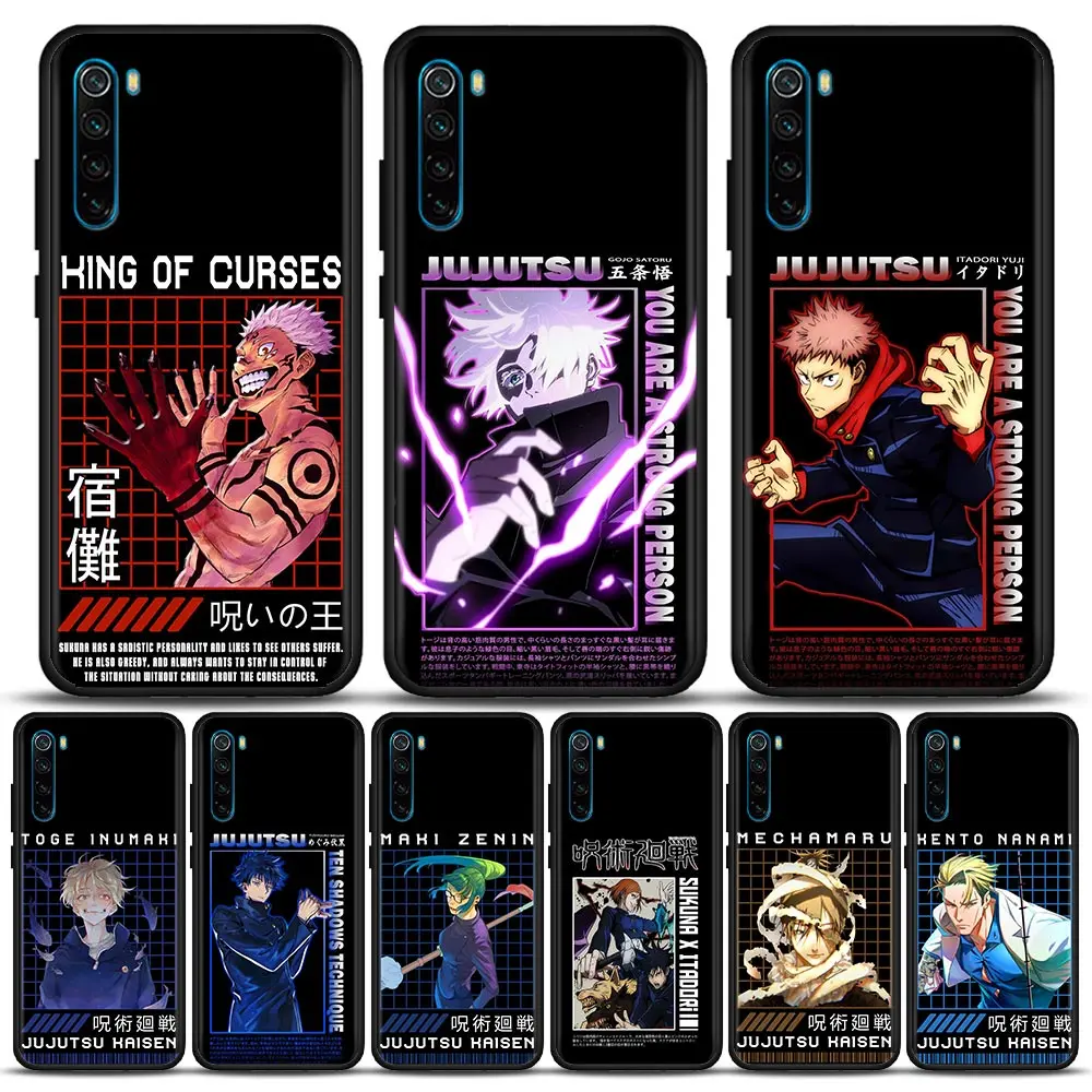

Japan Anime Jujutsu Kaisen Comic Phone Case For Redmi K50 K40 K40S Gaming 10C 10 9T 9C 9A 9 8A 8 7A 7 6A 6 Pro Plus Xiaomi Cover